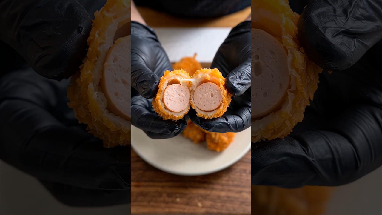 Crispy Ramen-Crusted Sausage Bites