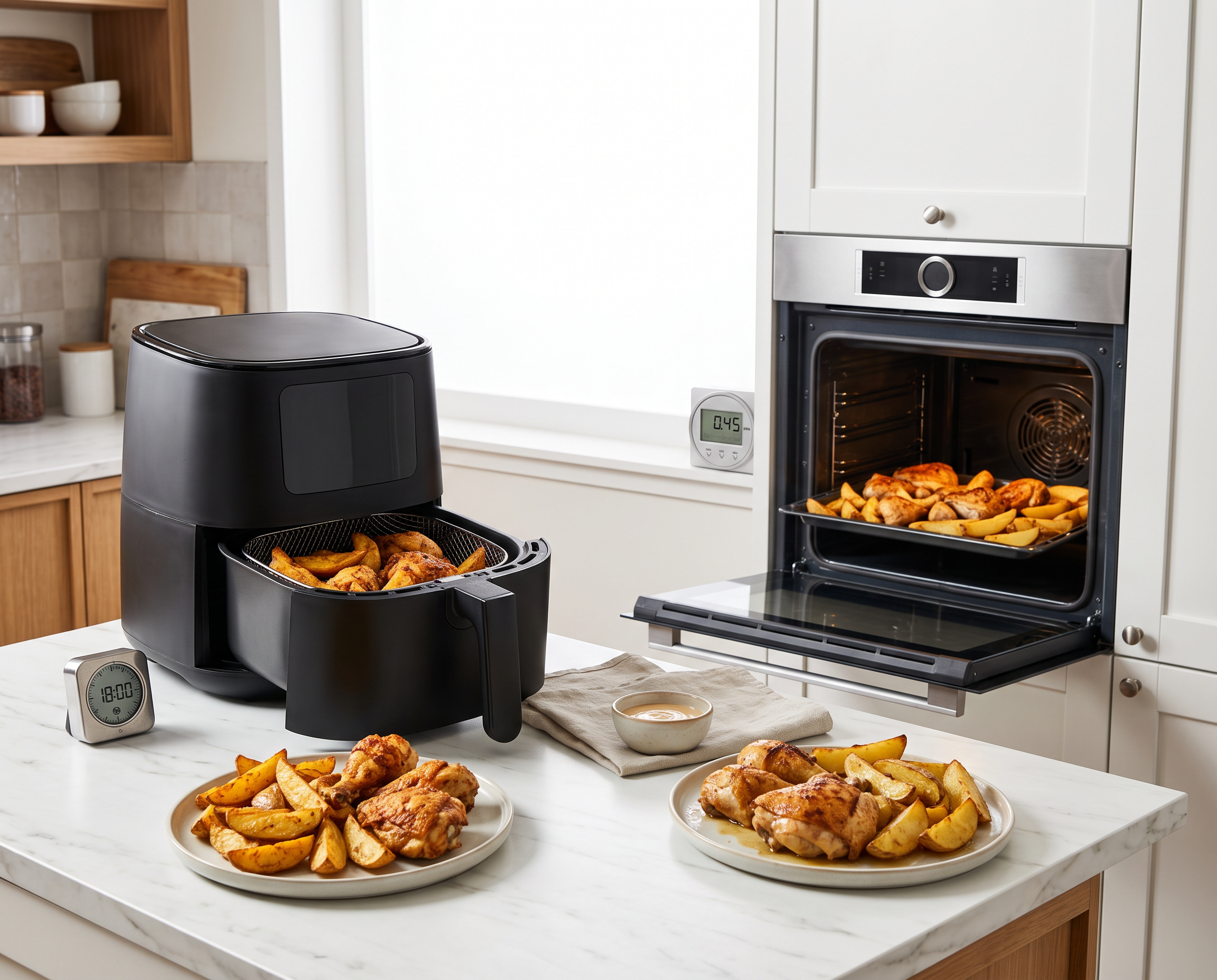 Airfryer mı Fırın mı? Tat, Doku, Süre ve Enerji Açısından Karşılaştırma
